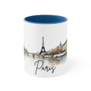 Regalo de París, taza de París, regalos de París, amante de París, ventilador de París, taza de café, taza de viaje, taza de París, recuerdo de París, Francia, regalo de la Torre Eiffel