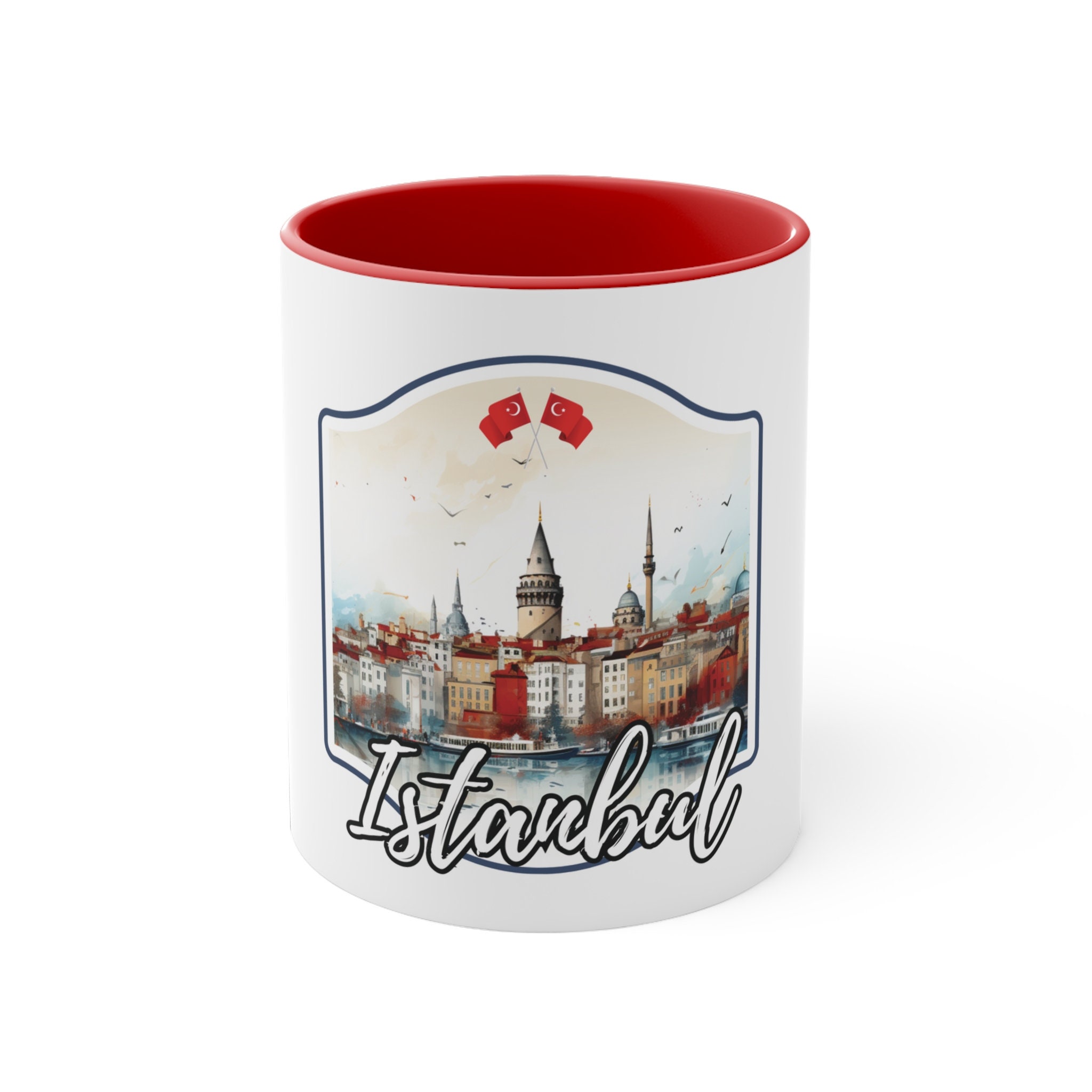 Istanbul Mug - Turkey Mug - Turkish Mug - Coffee Mug - Turkey Gift - Istanbul Gift - Holiday Gift - Galata Tower Gift