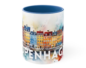 Copenhagen Gift, Copenhagen Mug, Copenhagen, Copenhagen Lover, Copenhagen Fan, Coffee Mug, Travel Mug, Copenhagen Cup, Denmark Mug, Denmark
