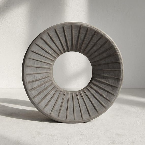 グレーの木製彫刻 【公式通販】