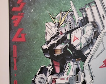 Gundam Anime wall poster print decor Gundam poster anime poster (Mat/Flat)
