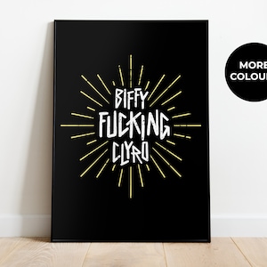 Biffy Clyro Poster | A4 A3 A2 | Music | Typography Print | Gift | Rock | Music Gift | Song Poster