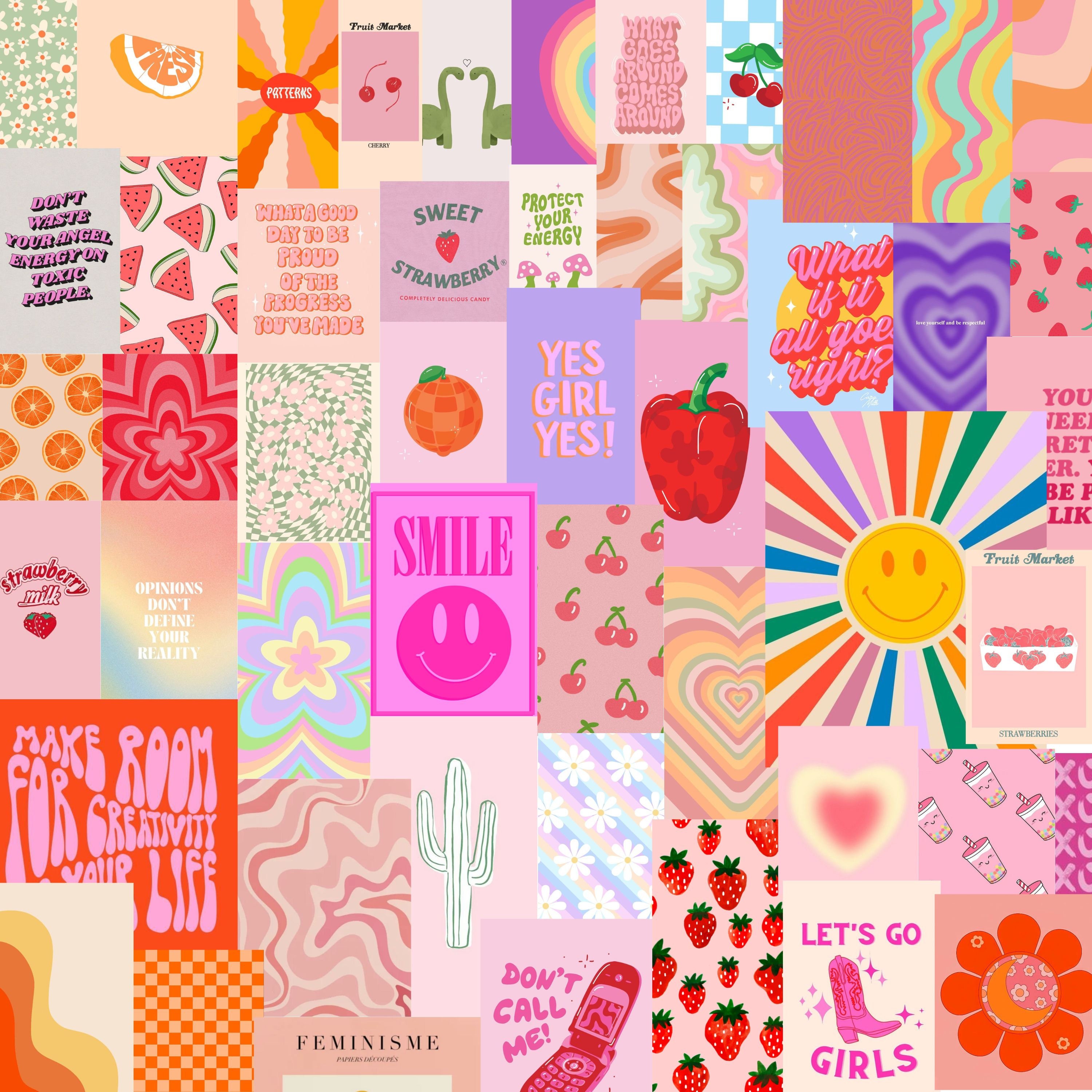 200 PCS Danish Preppy Aesthetic Wall Collage Kit Pinterest - Etsy