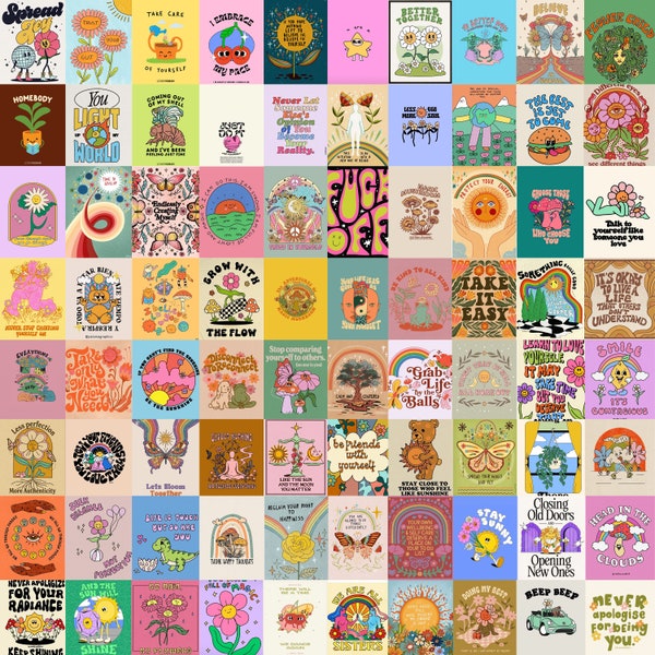 Hippie Wall Art Etsy