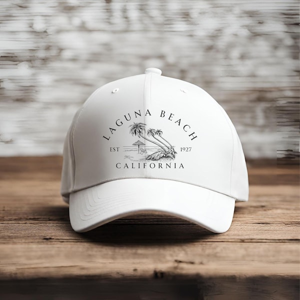 Laguna Beach Dad Hat, Vacation Unstructured Baseball Cap, Laguna Beach Trucker Hat, Gift For Spring Break, College Road Trip Dad Cap for Men