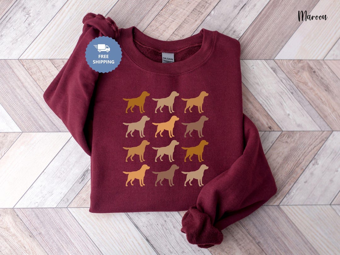 Labrador Retriever Lab Collage Gildan Crewneck Sweatshirt, Gift for Dog ...