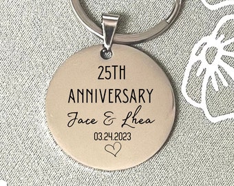 Anniversary Keychain - Timeless Love Keepsake for Special Moments