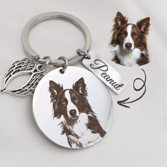 Porte-clés Border Collie - Personnalisation disponible