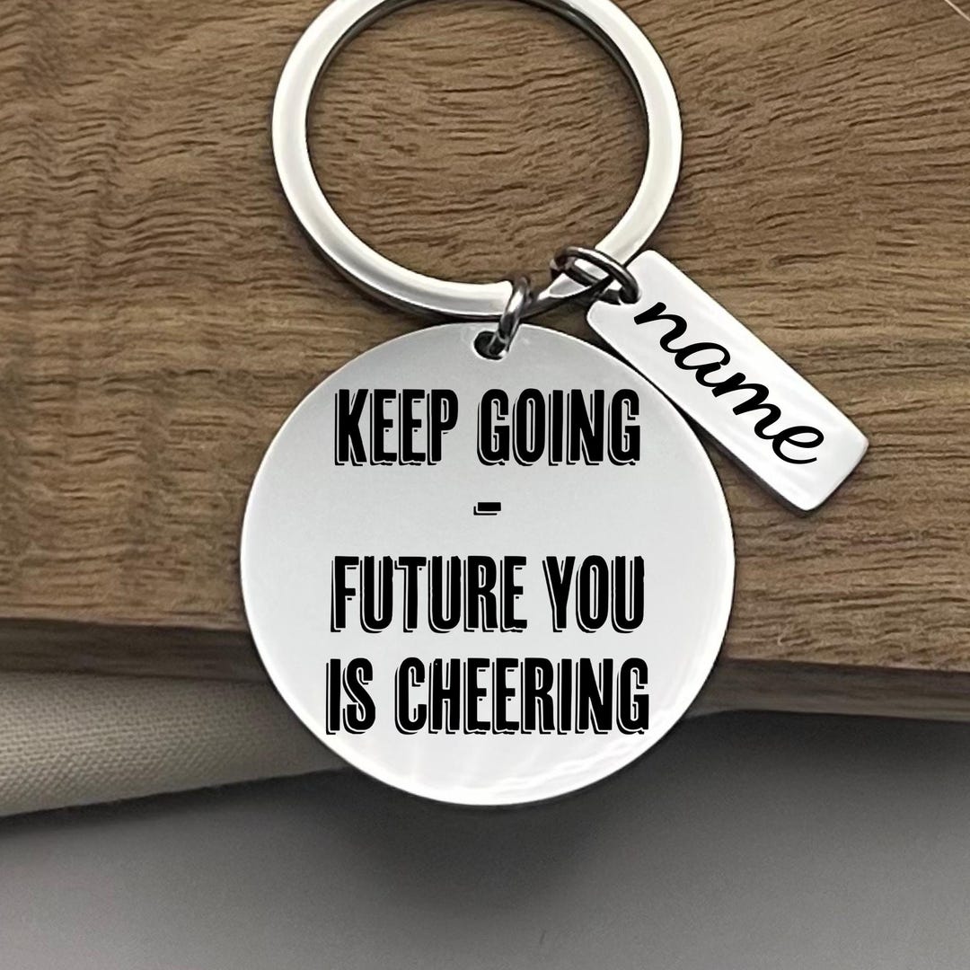 Personalized Stainless Steel Keychain: Future Self Inspiration, Daily ...