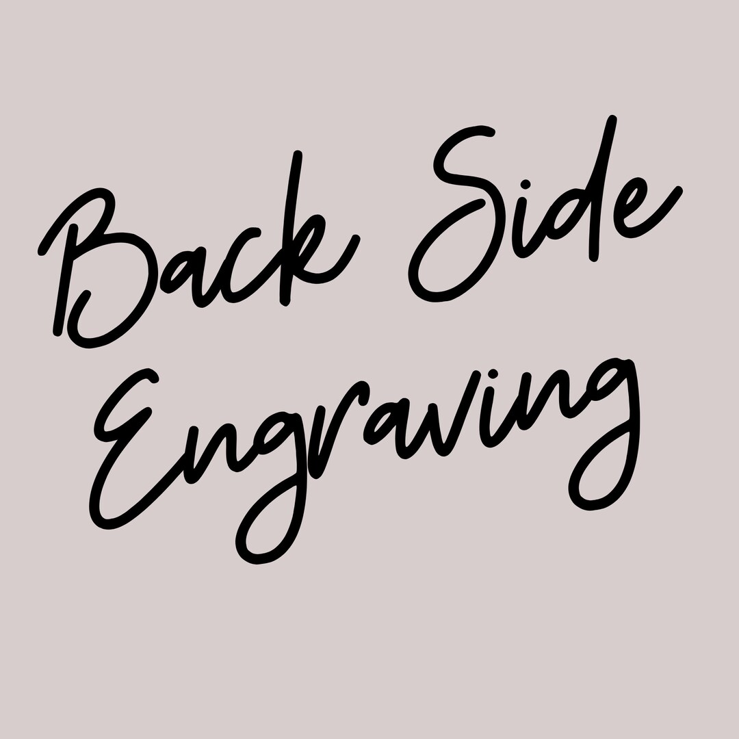 Back Side Text Fee - Etsy