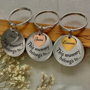 Llavero personalizado &quot;Mami&quot;: un regalo sincero para las mamás