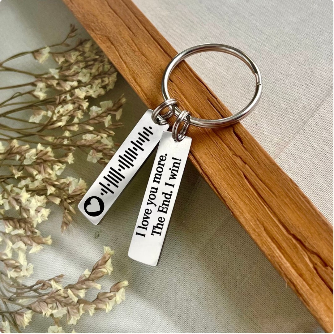 Custom Music Code Keychain - Personalized Musical Keepsake - Etsy