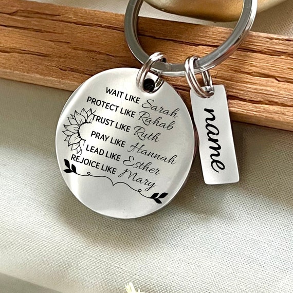 Pray Trust Wait {Acrylic Keychain} Pray Trust Wait {Acrylic Keychain}