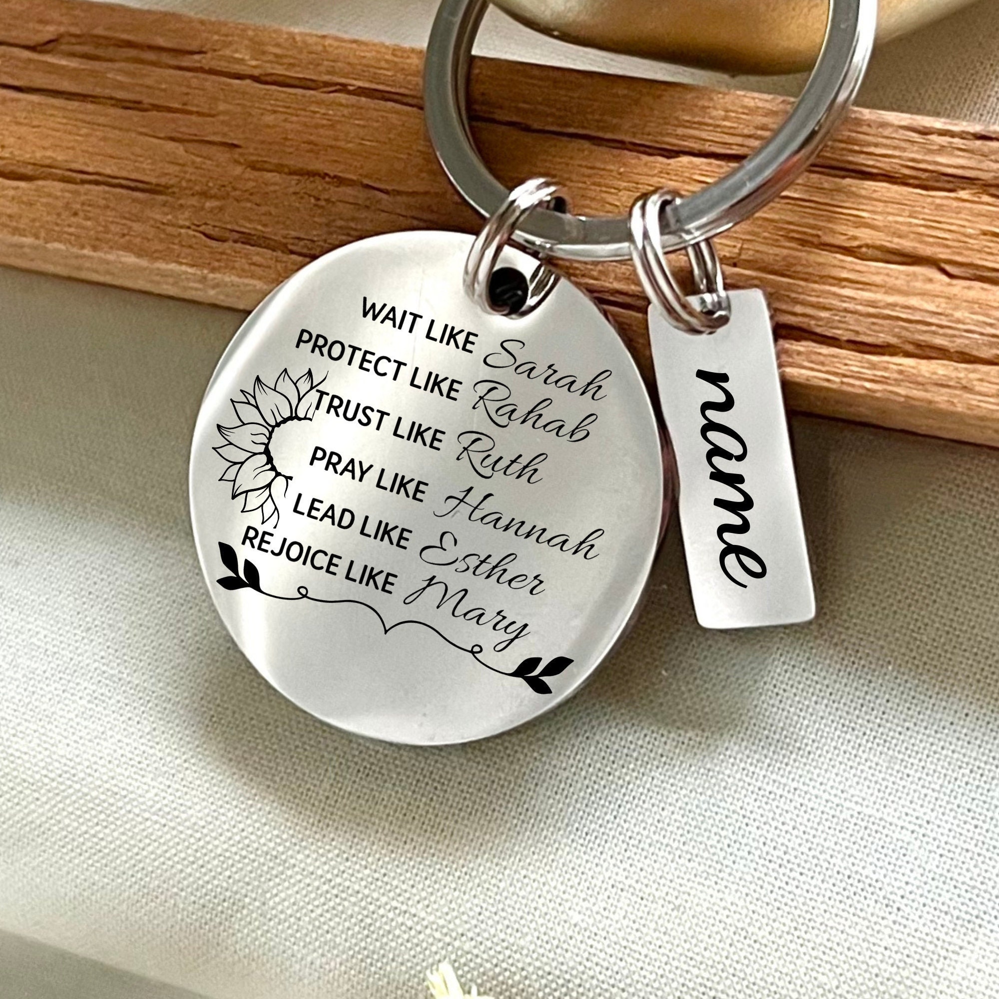 Pray Trust Wait {Acrylic Keychain} Pray Trust Wait {Acrylic Keychain}