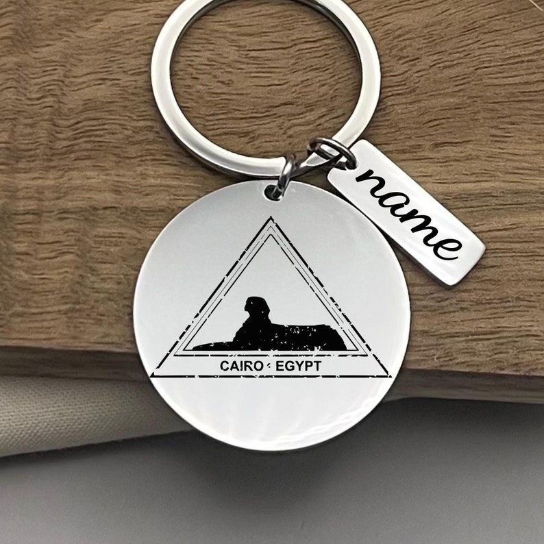 Personalized Cairo Egypt Keychain: Stainless Steel Souvenir Gift - Etsy ...