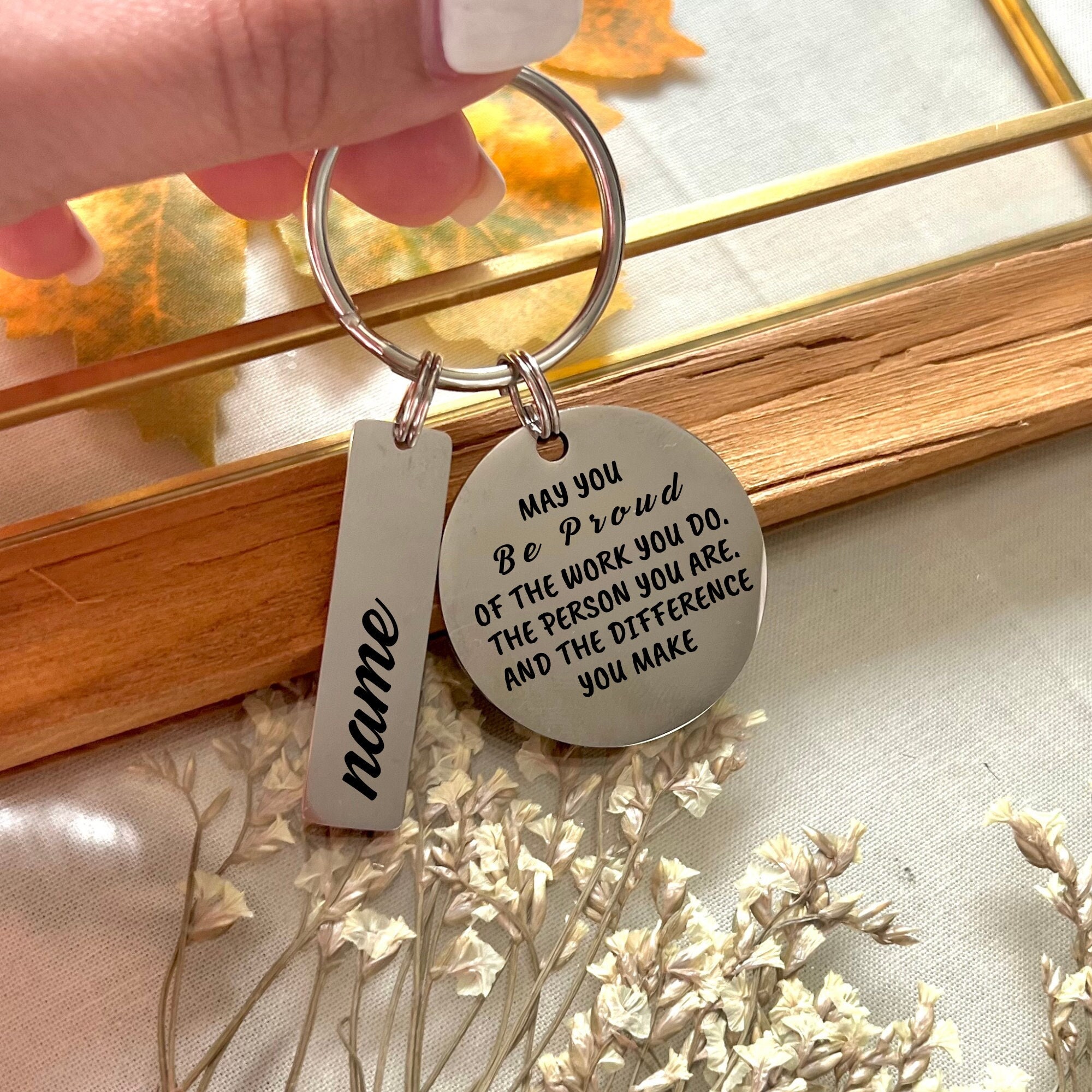 Dankeschön-Schlüsselanhänger Mit Spruch – Persönliches Geschenk Für Kollegen, Lehrer, Freunde