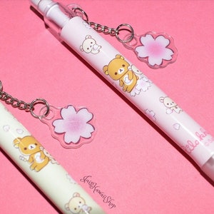 San-x Rilakkuma Metal Double Layer Pen Pencil Case Love Pink