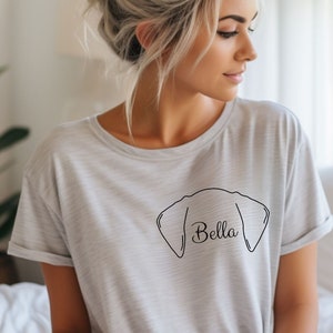 Custom Dog Ears Shirt, Dog Mom Shirt, Dog Lover Shirt, Dog People Shirt, New Dog Owner Shirt, Gift for Dog, Pet Lover Shirt, Custom Dog Tee