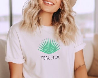 Tequila T-shirt, Agave Plant Shirt, Summer Vacation Shirt, Gifts for Her, Mexico Shirt, Tequila Souvenir Shirt