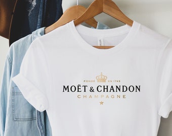 Moet Champagne Shirt, Moet Champagne Sweatshirt Tennis Shirt Champagne Gift Bridal Shirt Bachelorette Veuve Before Vows Shirt For Her