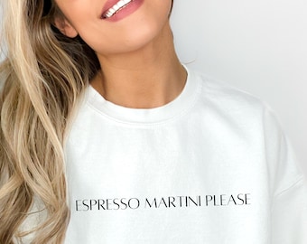 Sudadera Espresso Martini Please bordada
