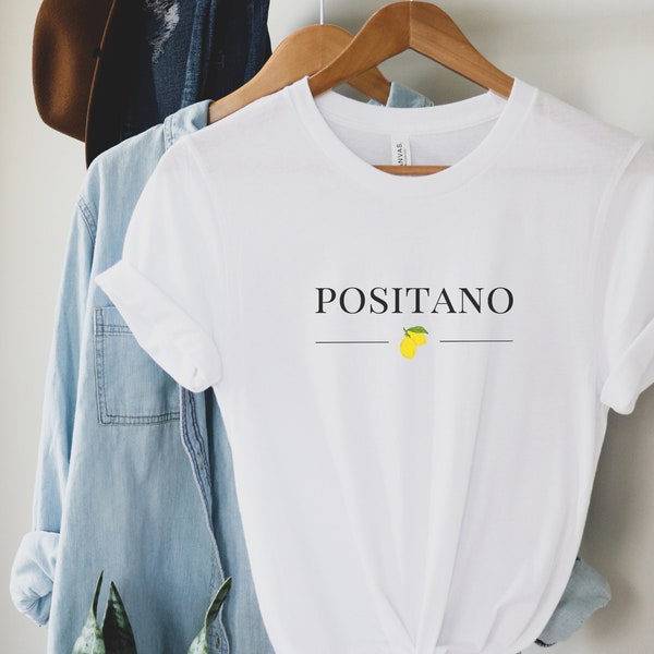 Positano Lemons Shirt, Trendy Minimalist Shirt, Travel Lover Gifts for Her, Amalfi Coast Europe Shirt, Italian Fashion, Cute Italy Shirt