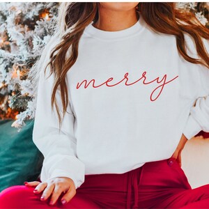Christmas Sweatshirt, Merry Christmas Sweatshirt, Women’s Christmas Sweatshirt, Christmas Sweatshirts for Women, Holiday Christmas Trees