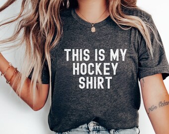Hockey Shirt, Sports T-Shirt Women's Hockey Lover Shirt Hockey Season Shirt Hockey Fan Shirt Coach Gift Hockey Coach Shirt Wife