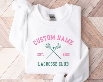 Custom Lacrosse Shirt, Personalized Lacrosse Shirt Custom Lacrosse Sweatshirt Lacrosse Gift, Lacrosse Coach Gift Custom Shirt Sports Tee