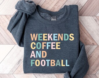 Football Shirt Sports Sweatshirt Women's Football Shirt, Football Season Game Day Shirt Funny Mom Shirt Coach Gift Football Coach Wife Shirt