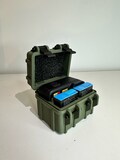 GoPro 9\/10\/11\/12 Rugged\/Round Case. Different variants of the SD cards and battery numbers. GoPro case product logo