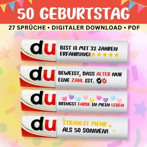 50e verjaardagscadeau Duplo banderol - digitale download - perfect verjaardagscadeau - 27 gezegden cadeau vader verjaardagscadeau