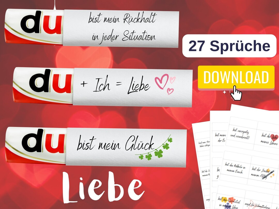 Romantische Liebesbotschaften Liebe Geschenk für den Lieblingsmensch