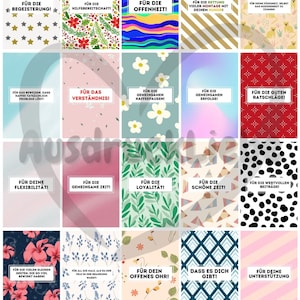 Merci Banderole for colleagues - Digital download - Perfect as a gift or thank-you present for anniversaries and birthdays image 4