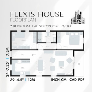 2 Bedroom House Plans,25x40 Small Home Floor plans,Cottage Design,Home Blueprints, 2D CAD Plans, Layout Design