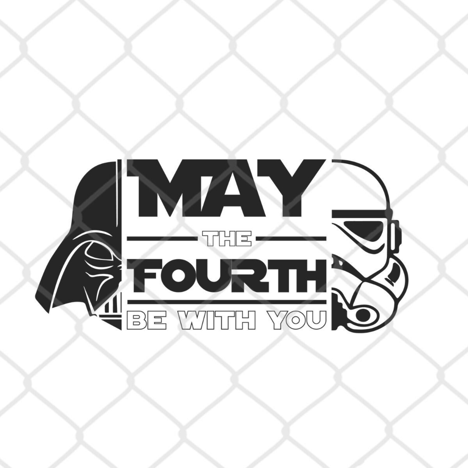 Star Wars May the 4th Be With You SVG, Png, Eps, Dxf, Pdf, Digital Cut