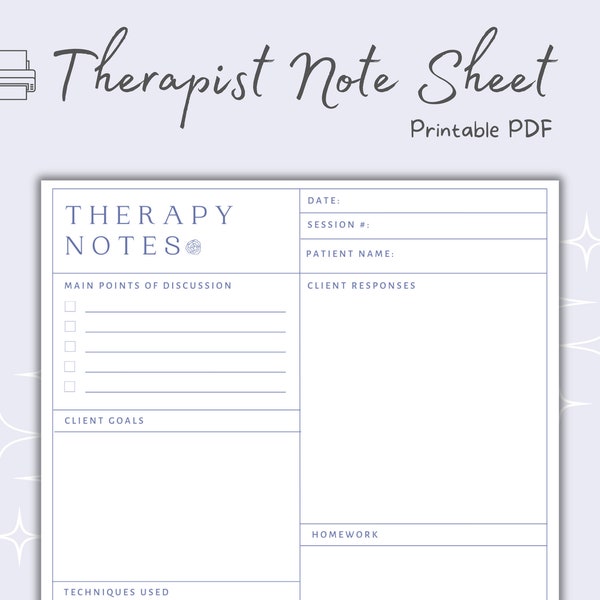 Therapist Note Sheets, Therapy Worksheet, Therapist Notes, Psychologist Notes, Counseling Notes, Mental Health Notes