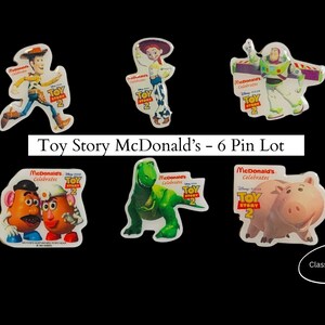 Toy Story 2 - Lot of 6 Pins - McDonald&#39;s – Disney – Pixar – Woody –  Jessie - Buzz Lightyear - Potato Head - Rex - Hamm - Free Shipping!