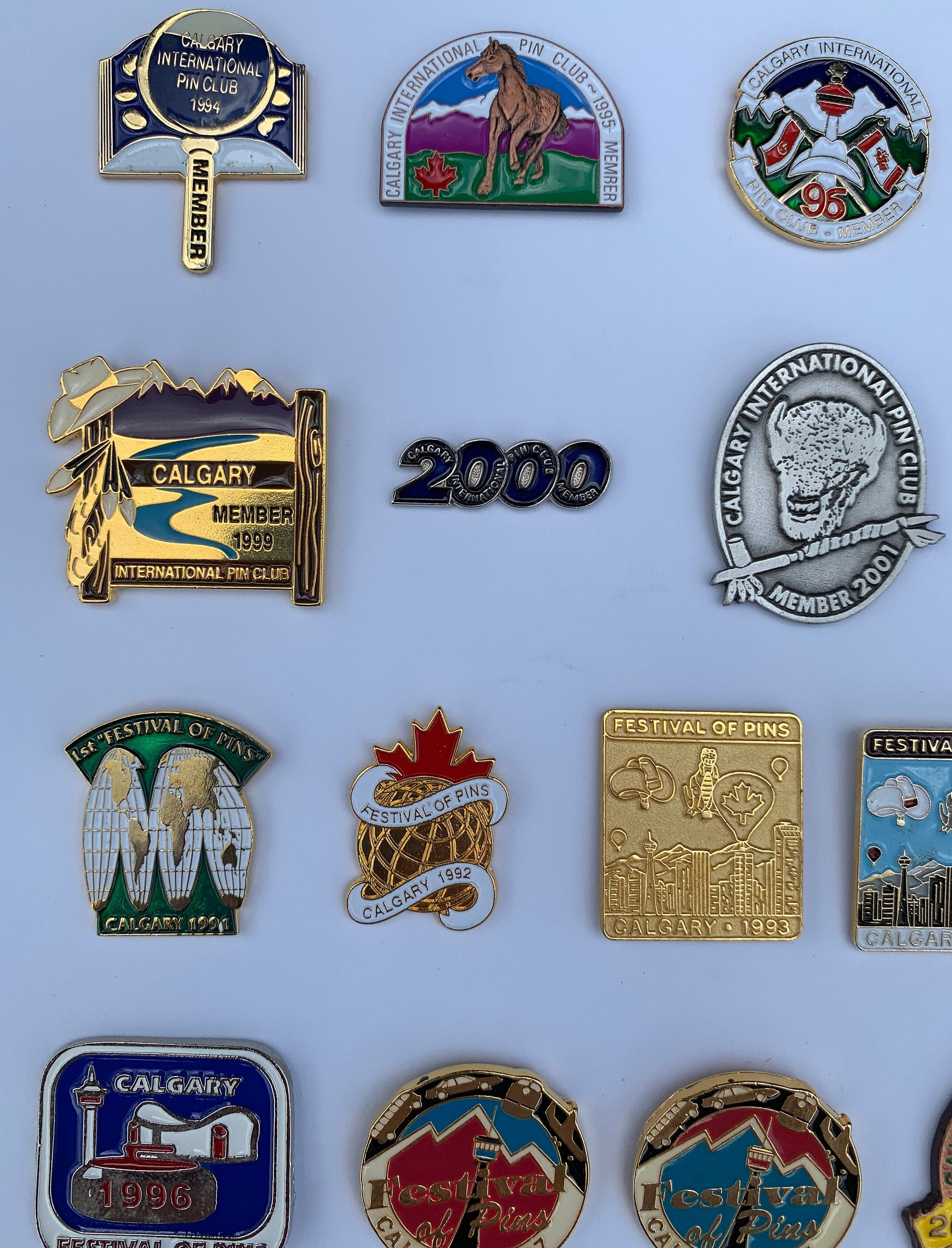 Multicultural Club Pin Calgary International Pin Club - Member & Pin Festival Pins – Lot of 25 ...