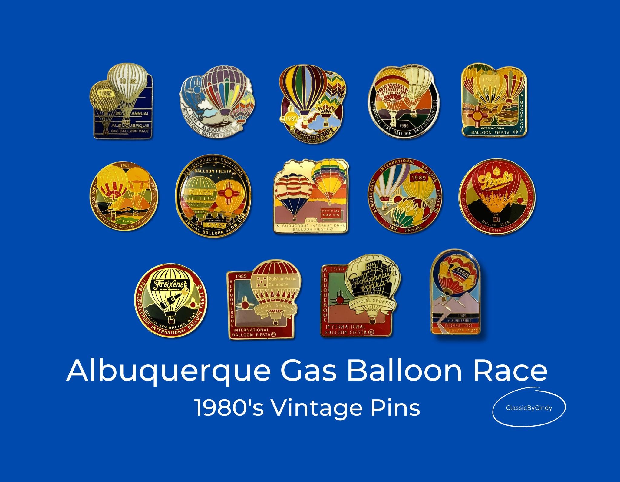 2017 Albuquerque Balloon Fiesta Embroidered Hat & Gondola Club Enamel Pin 2024 Pins | Balloon Fiesta Stuff main image 3