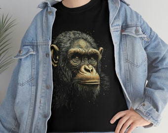 Primal Origin Chimpanzee T-shirt, Men's Graphic Tee, Women's Graphic Tee, Short Sleeve, Chimpanzee T-shirt, Animal T-shirt, Unisex T-shirt