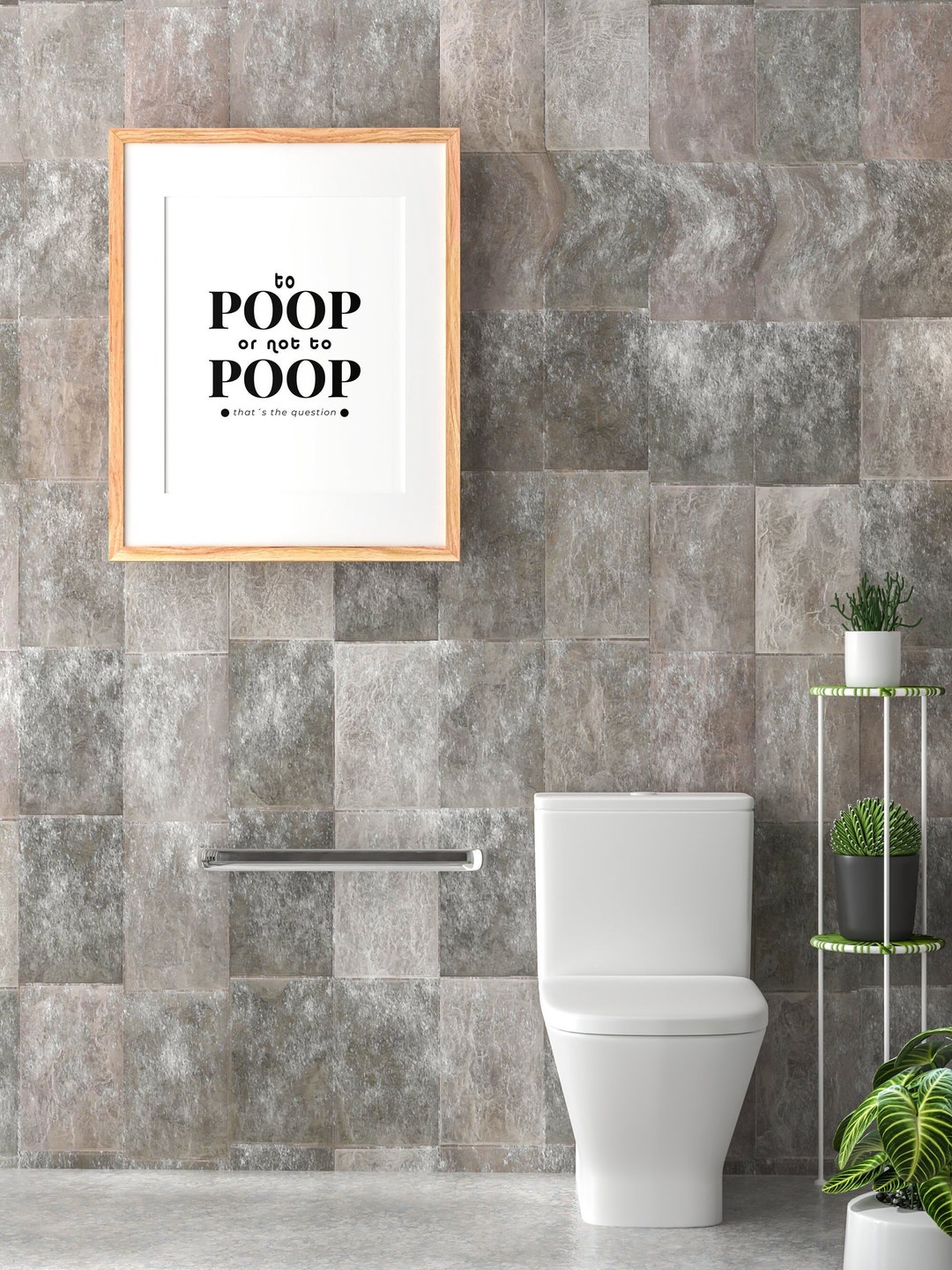 Poster Toilet Guest Toilet Bathroom With a Funny Saying to Etsy