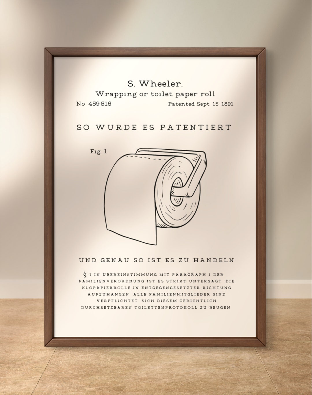 Toilet Paper Roll Patent Patented Toilet Magic the Original Poster