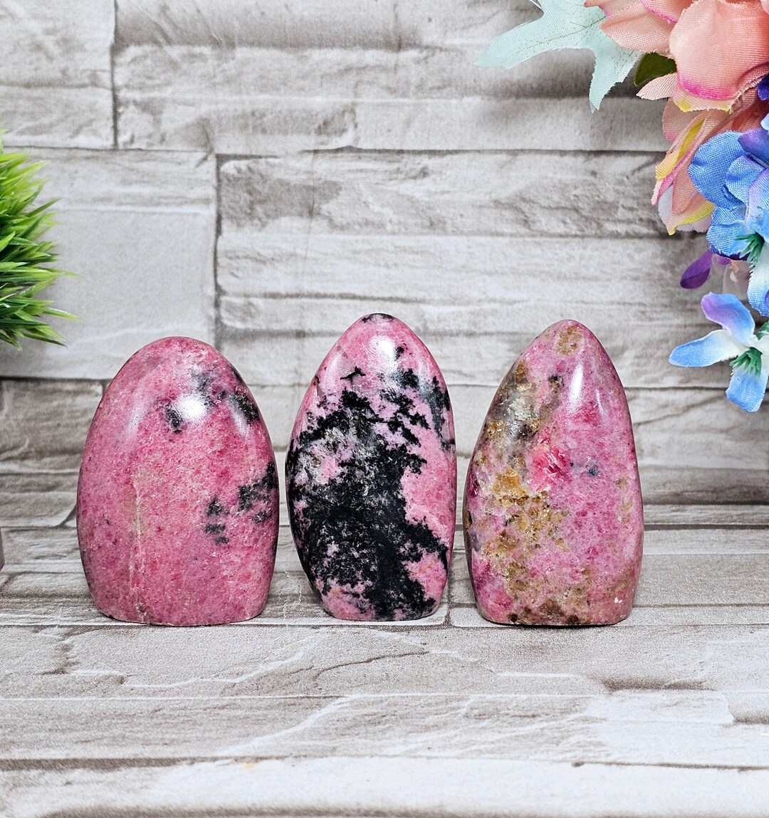 Rhodonite Freeform With Quartz / 2.6 / Pink Quartz / Chakra / Rocks and ...