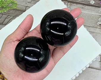 Black Obsidian Sphere / 56mm / Protection Stone / Chakra / Home Decor / Rocks and Minerals