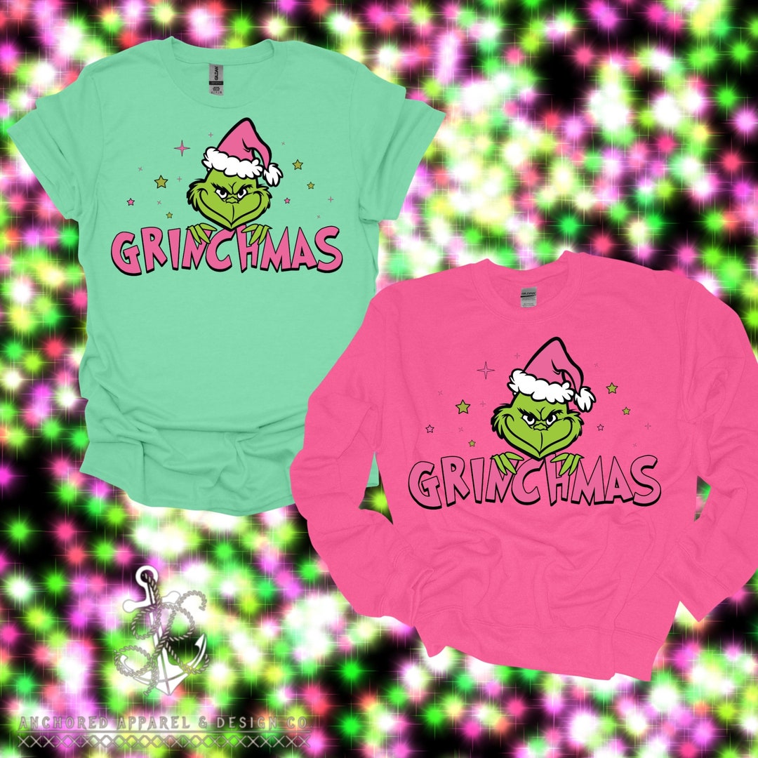 Pink Grinchmas Grinch Christmas Shirt/hoodie/sweater - Etsy