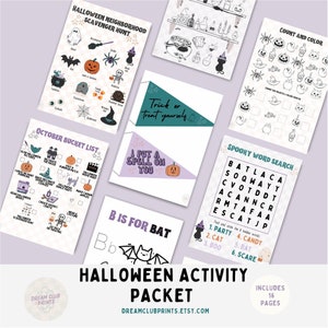 Paquet d'activités d'Halloween pour enfants