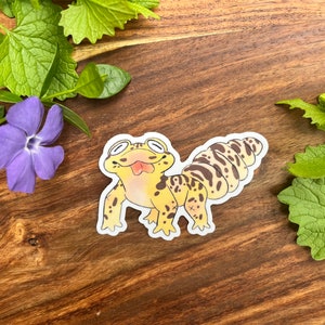 Leopard Gecko // Pet Art // Reptile Sticker