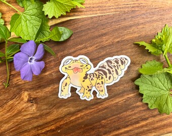 Leopard Gecko // Pet Art // Reptile Sticker