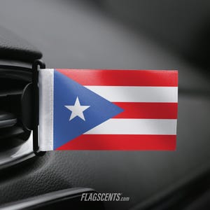 Puerto Rican Flag Car Air Freshener - Puerto Rican Gifts
